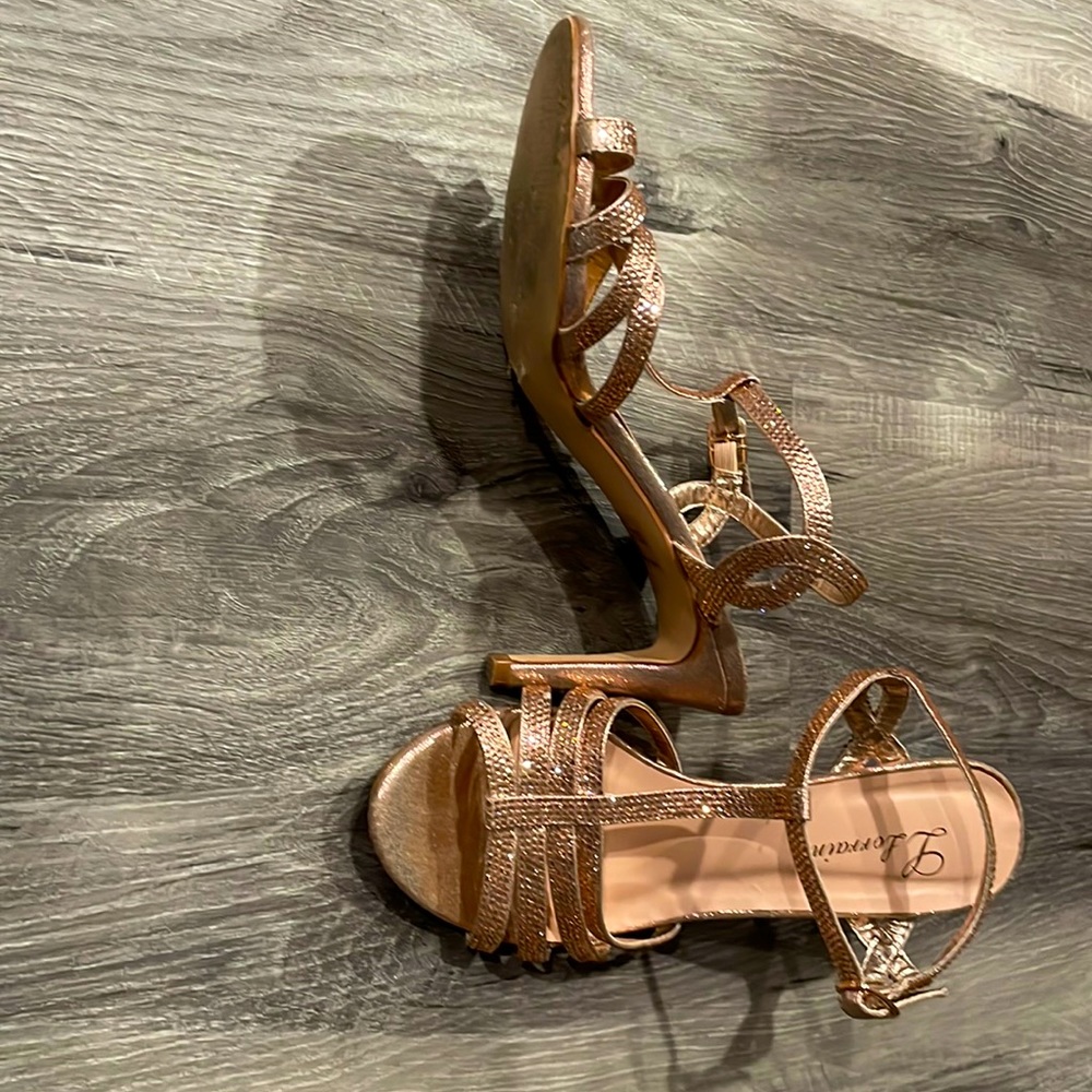 Rose gold L Lorraine heels